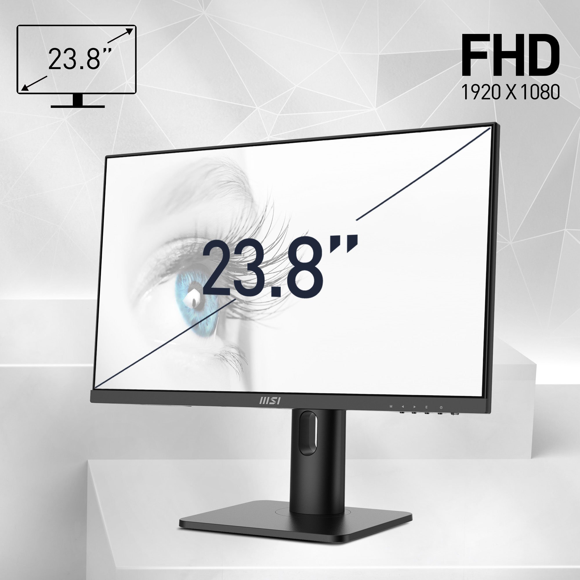 MSI PRO MP243XP 24-inch IPS 1920 x 1080 (FHD) Computer Monitor, 100Hz,  Adaptive-Synch, HDMI, DisplayPort, VESA Mountable, Tilt, Height Adjustable,  Speaker, 1ms, Black - Newegg.com